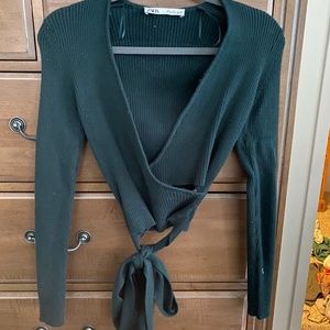 Zara wrap sweater